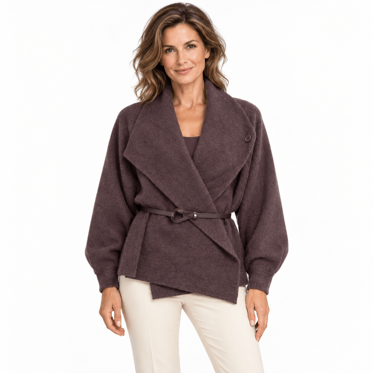 Wrapcardigan with small belt