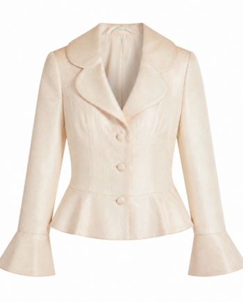 Jacket peplum brocado size L