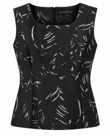 Top sleeveless jacquard