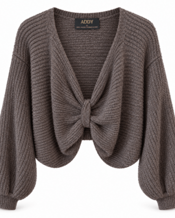 Pullover P16 shrug bolero brown