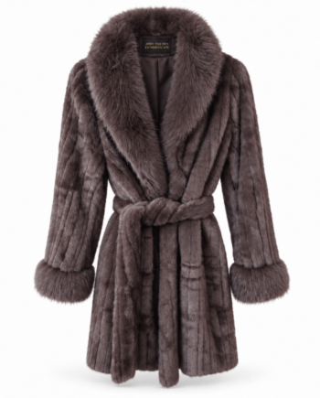 Coat shawlcollar faux fur  L/ XL