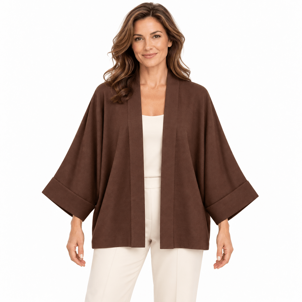 Raglan sleeve cardigan