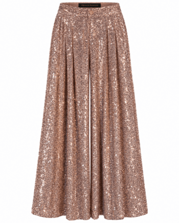 Pant sequined rose bronze  size M