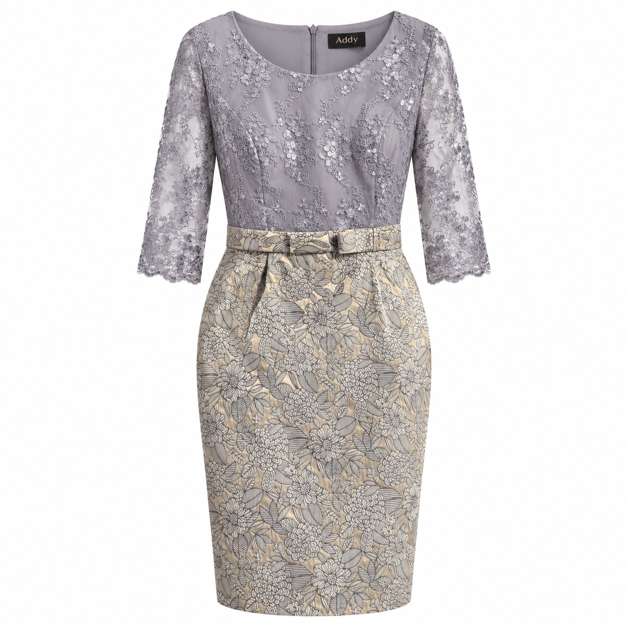 Dress brocade lace grey size L /XL