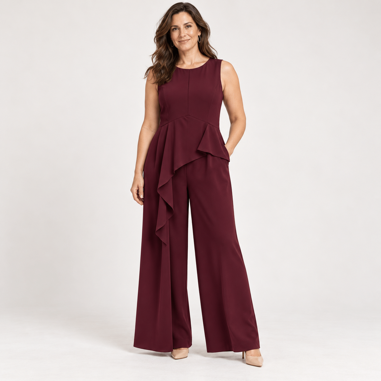 Jumpsuit with volant