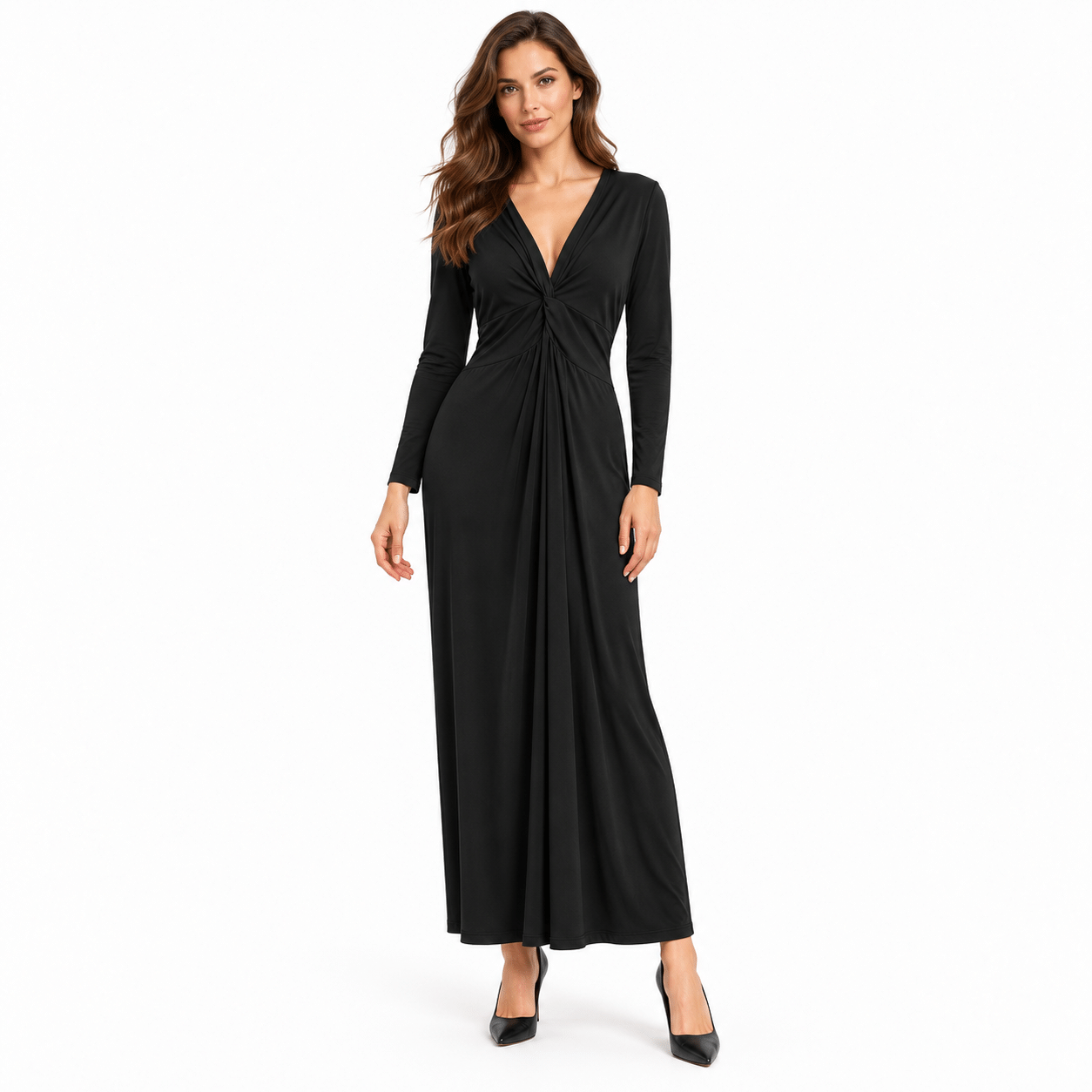 Draped jersey dress size M/L