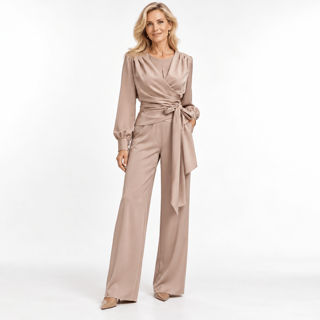 Addy van den Krommenacker jumpsuit / jacket satin