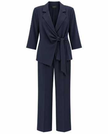 Wrapjacket pant blue navy