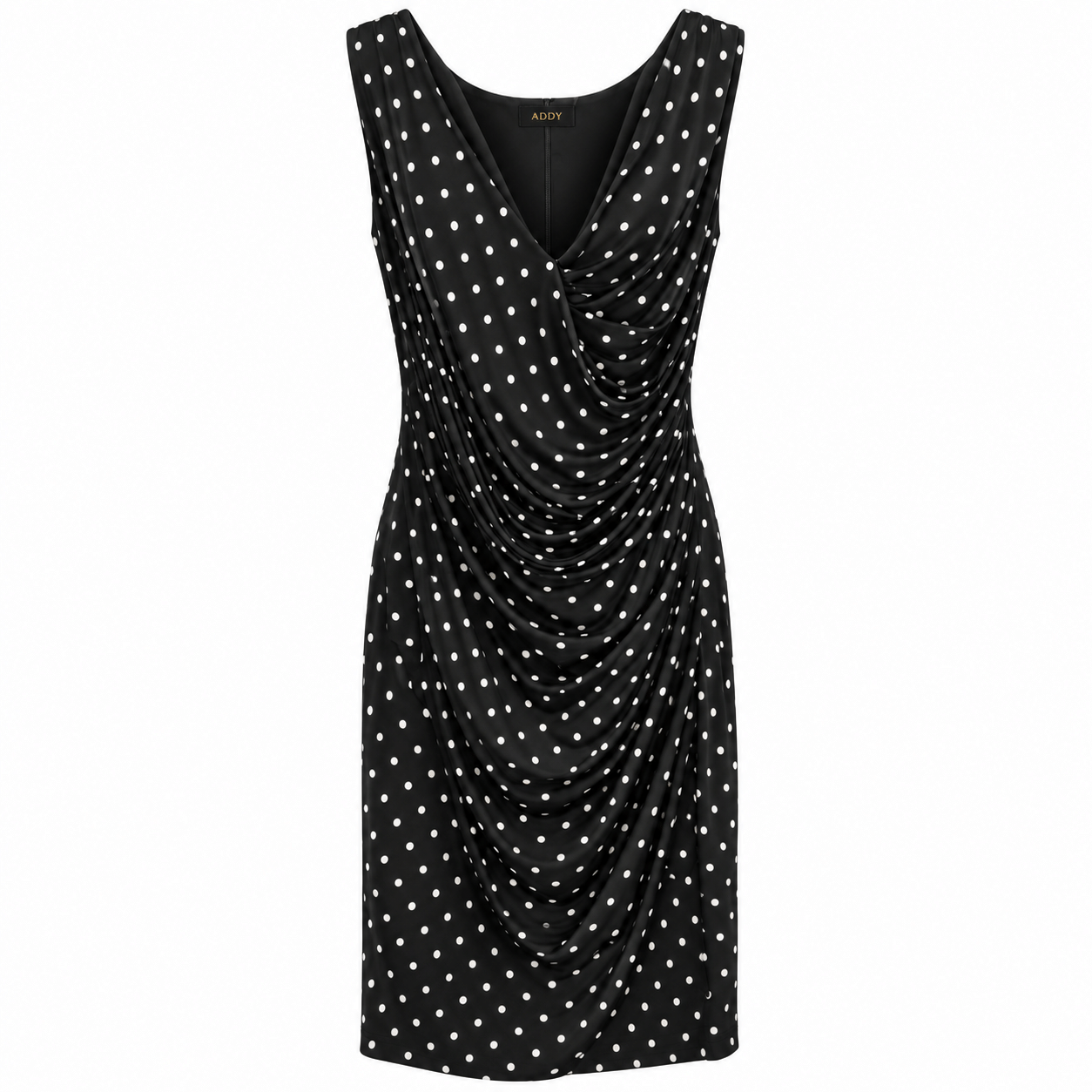 Dress stetch zijde jersey pois size XL