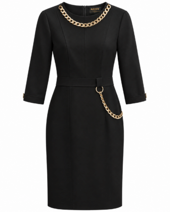 Black dress with golden chain size M/l