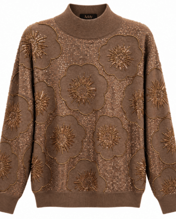 Pullover Beaded brown