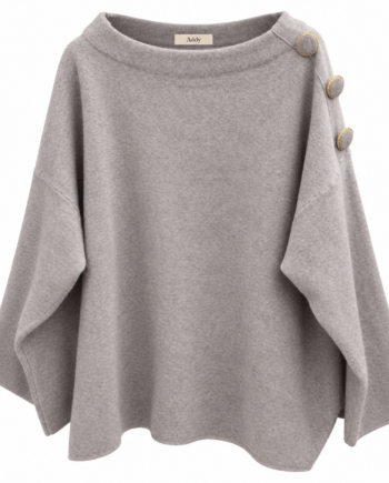 Pullover grey buttons