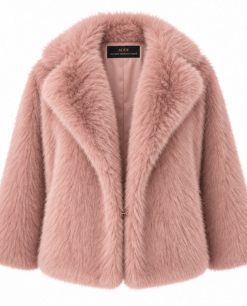Faux fur pink coat size M/L