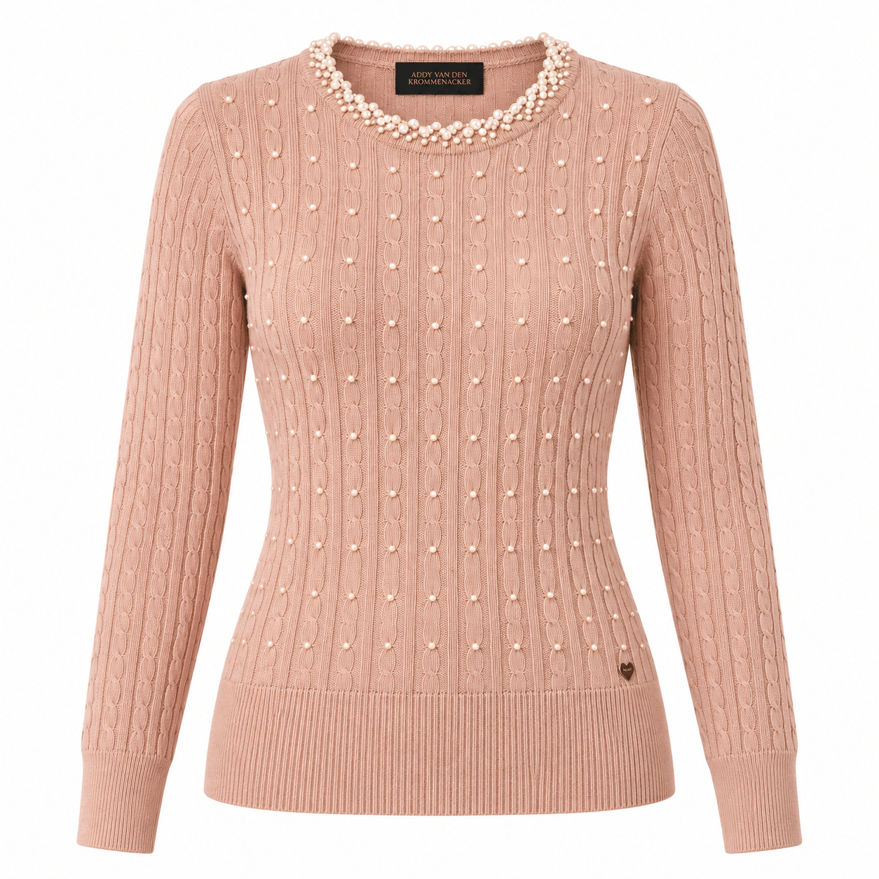 Pullover with pearls