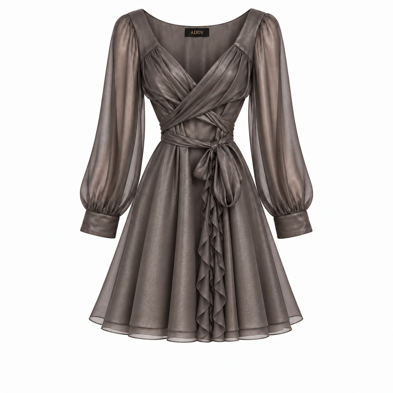 Metalic chiffon dress size S/M