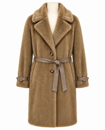 Long eco fur coat size M/L