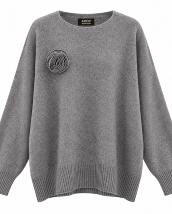 Pullover grey corsage