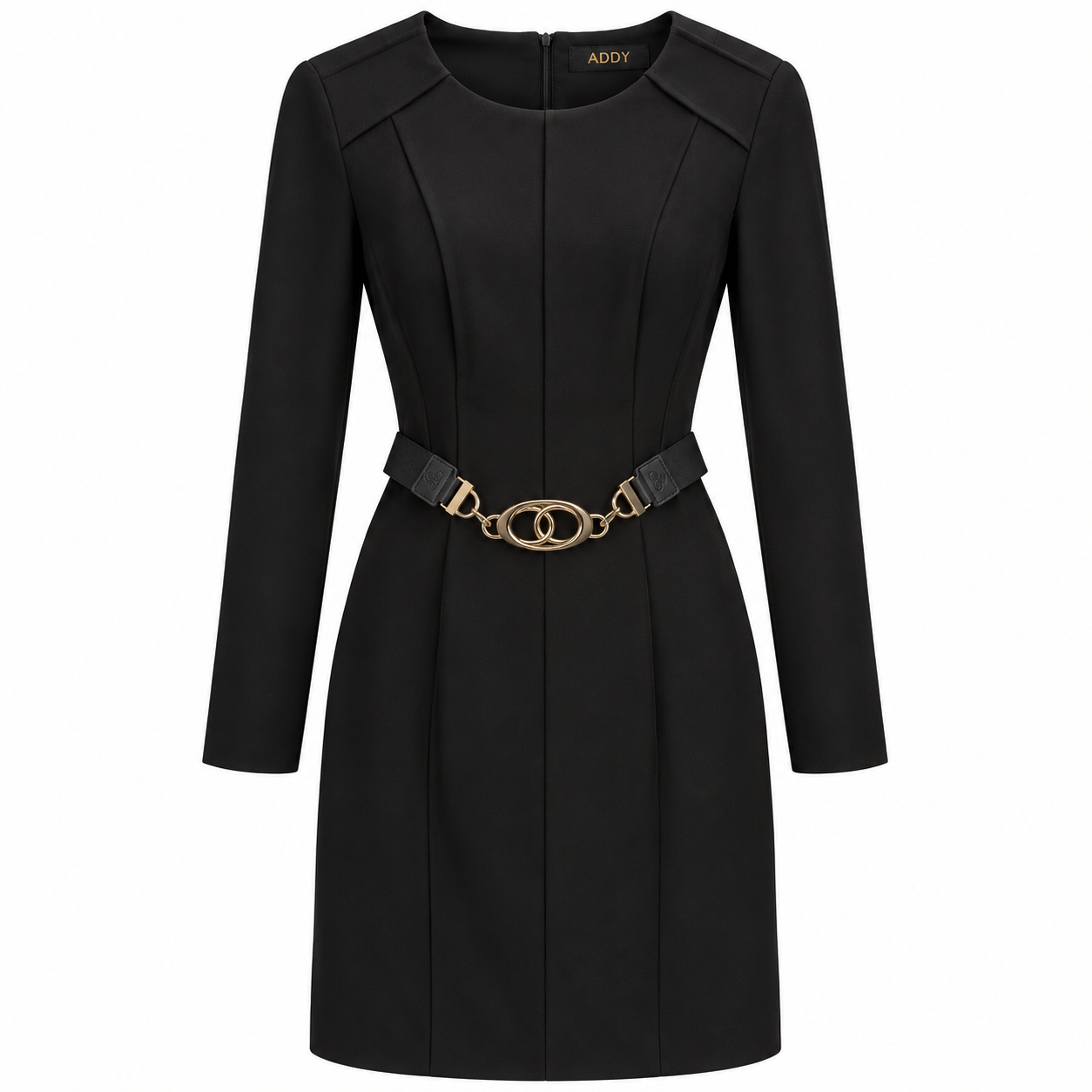 Black dress belt