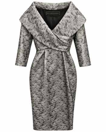 Brocade silver dress size M/L