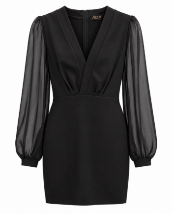 V neck crepe dress size S