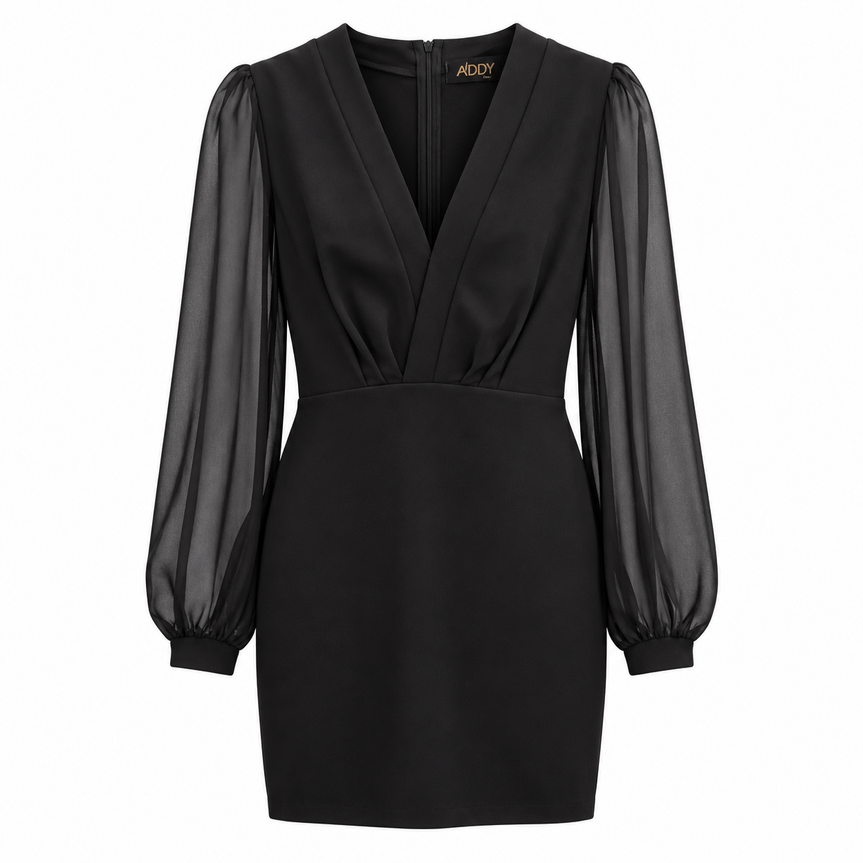 V neck crepe dress size S