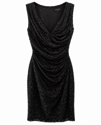 Draped lace dress
