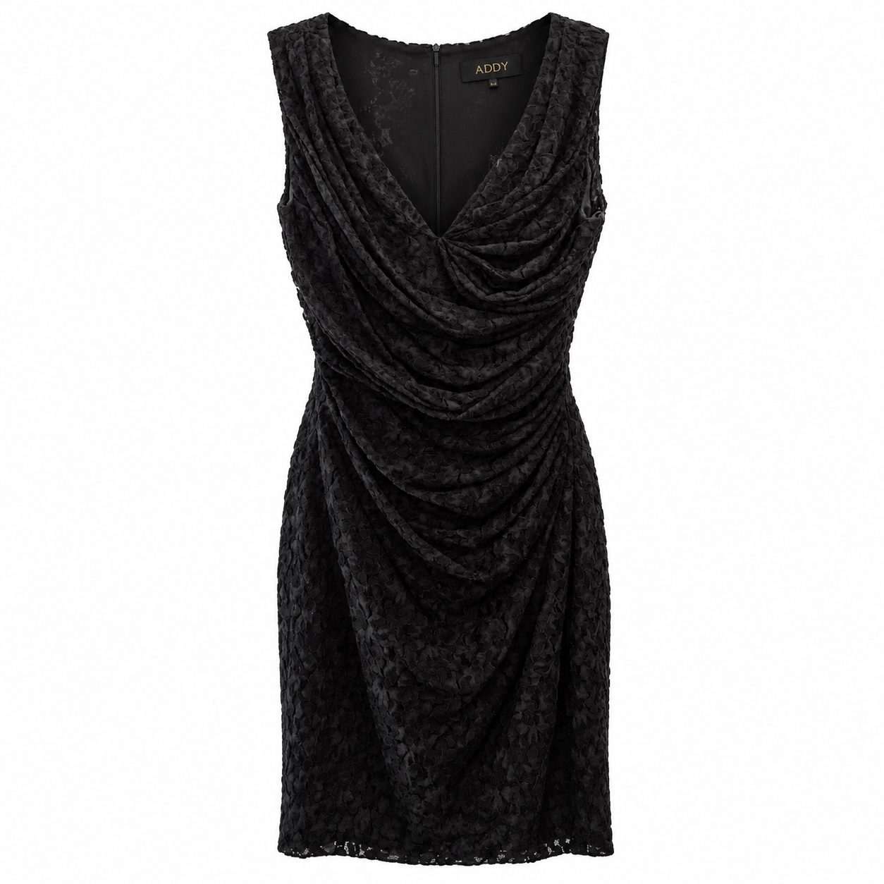 Draped lace dress