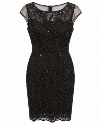 Lace dress with embroidery size XS
