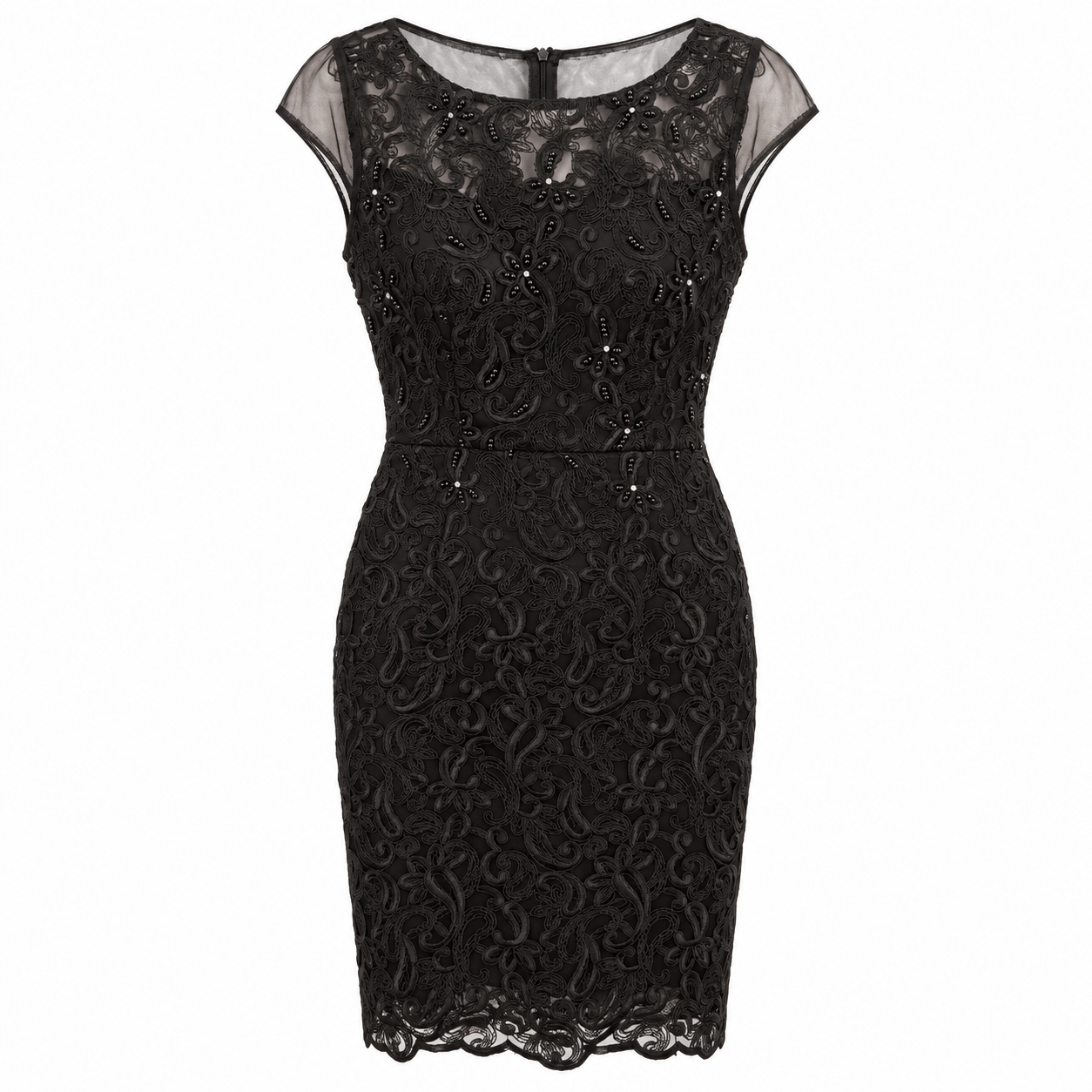 Lace dress with embroidery size XS