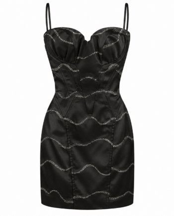 Satin bustierdress size XS
