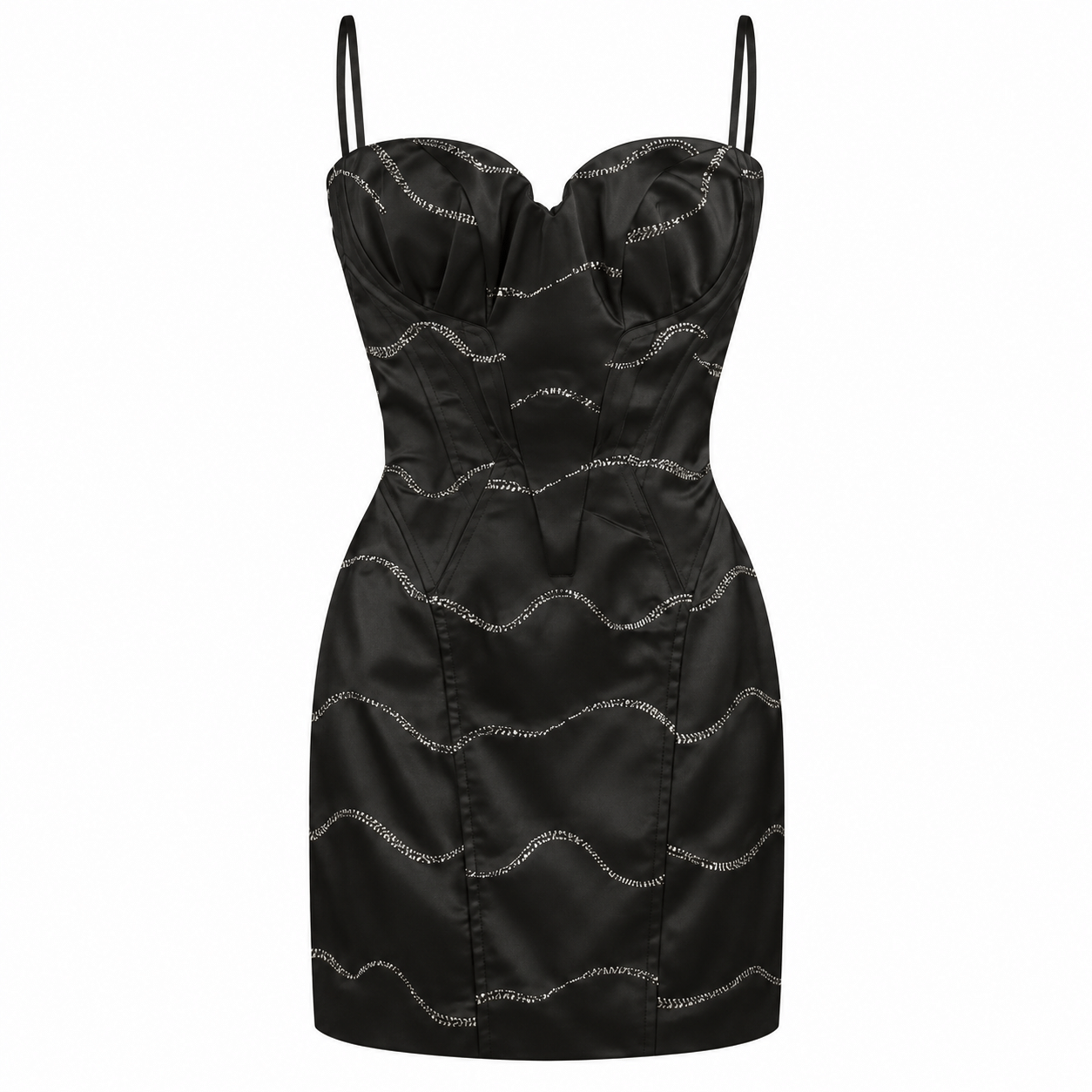 Satin bustierdress size XS