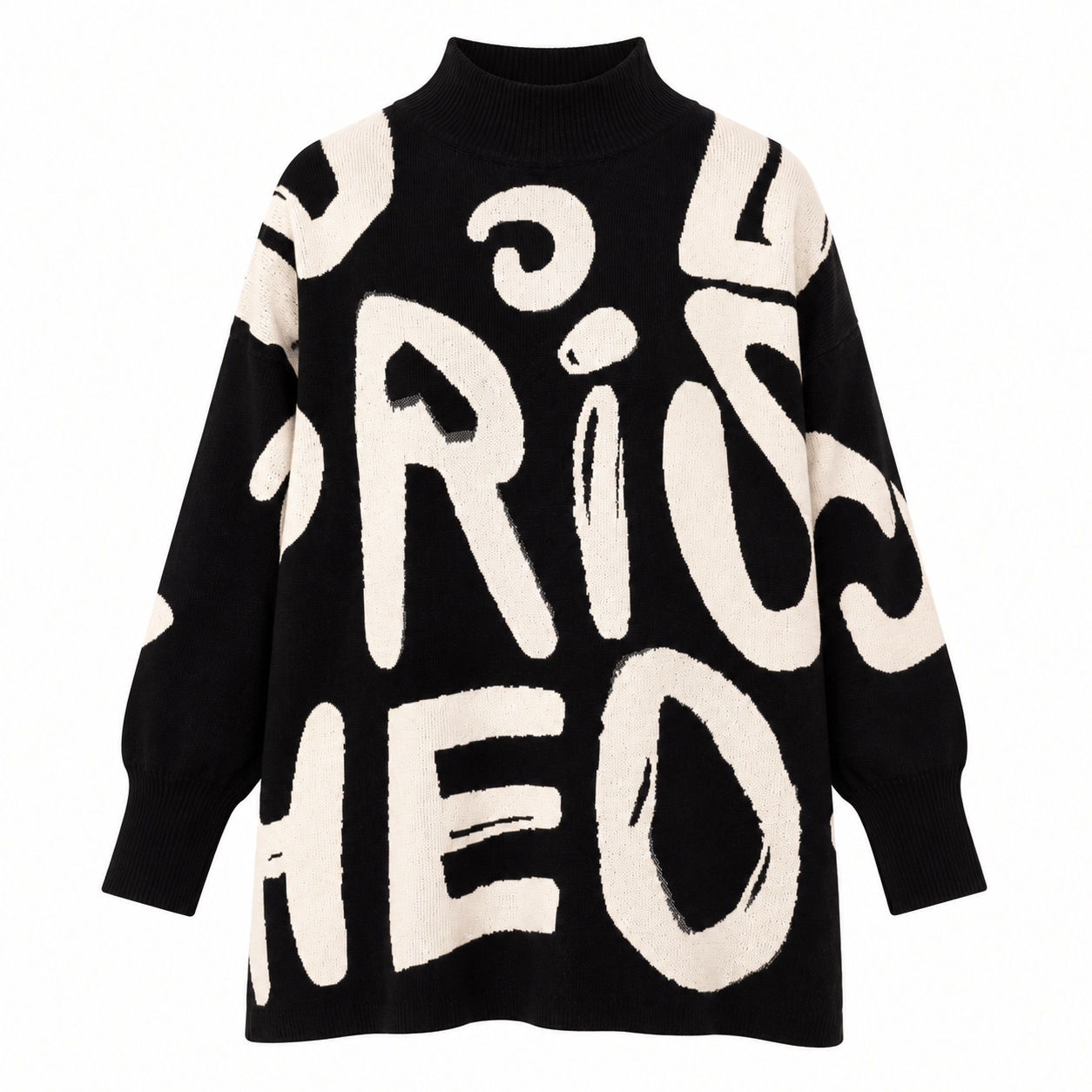 Pullover big sign black