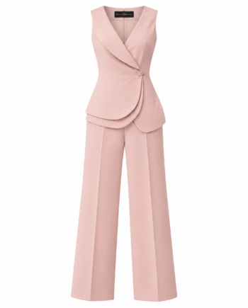 Assymetric jumpsuit pink size  L/ 40