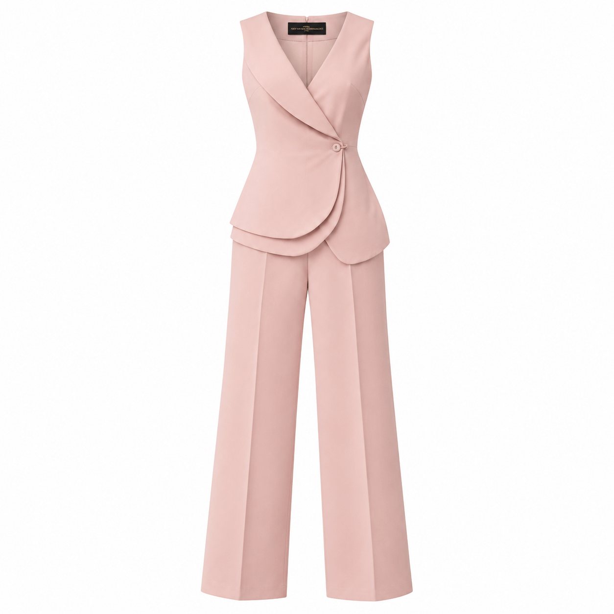 Assymetric jumpsuit pink size L/ 40