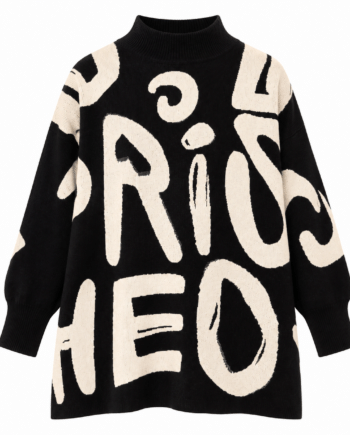 Pullover big sign black