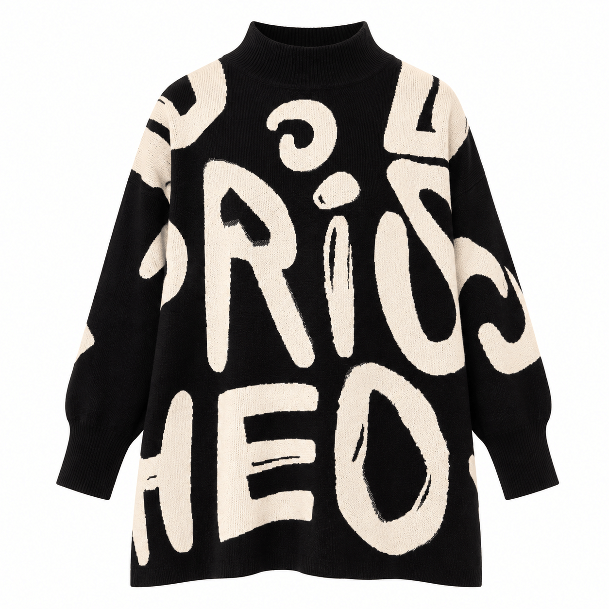 Pullover big sign black
