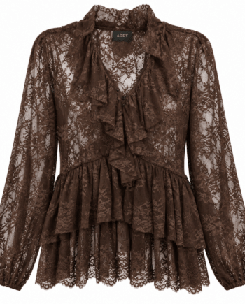Blouse lace brown