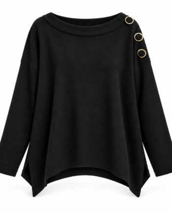 Pullover black  buttons